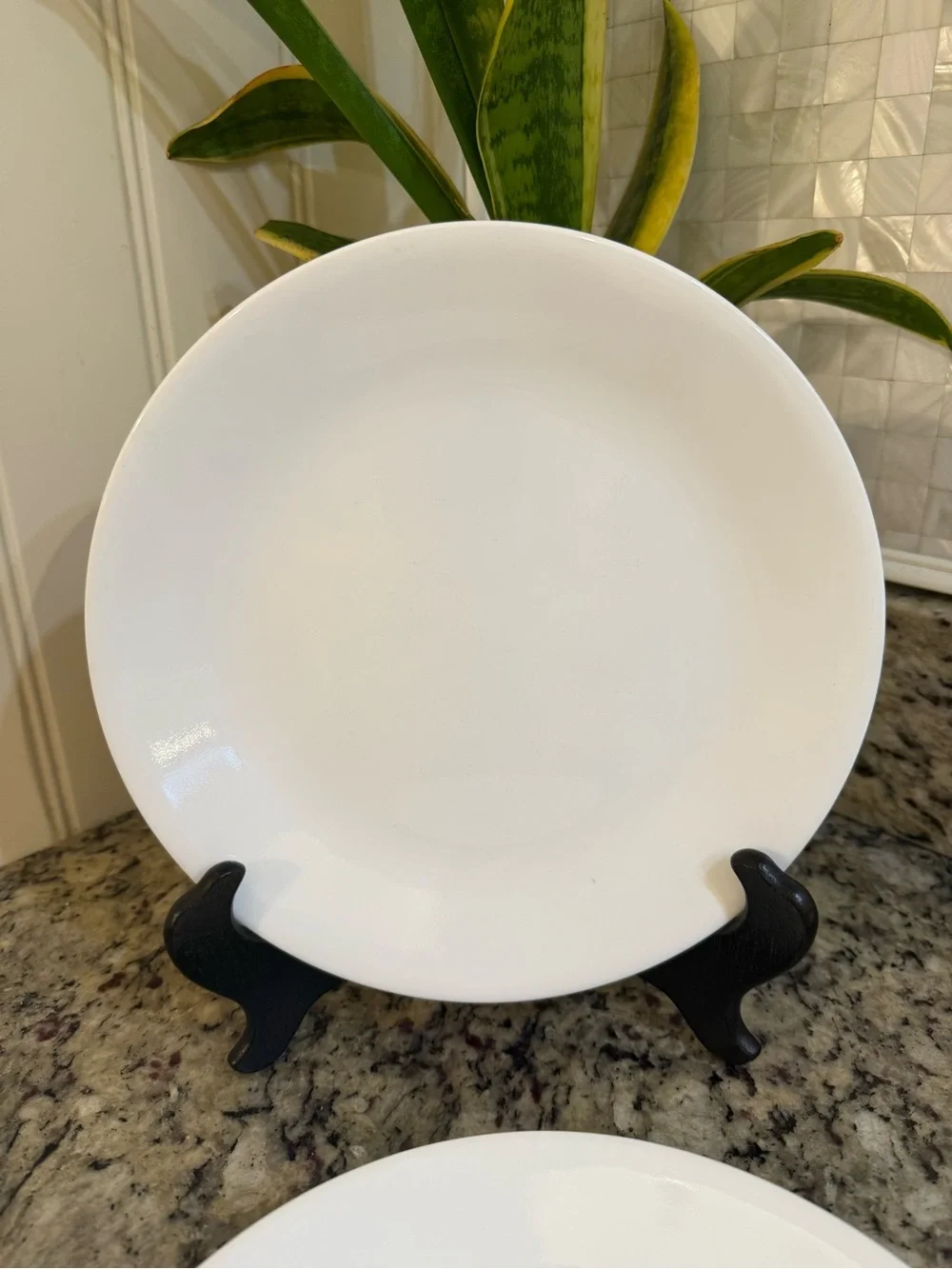 Corelle Winter Frost White Classic White Salad Luncheon Plates 8.5” Set of 6
